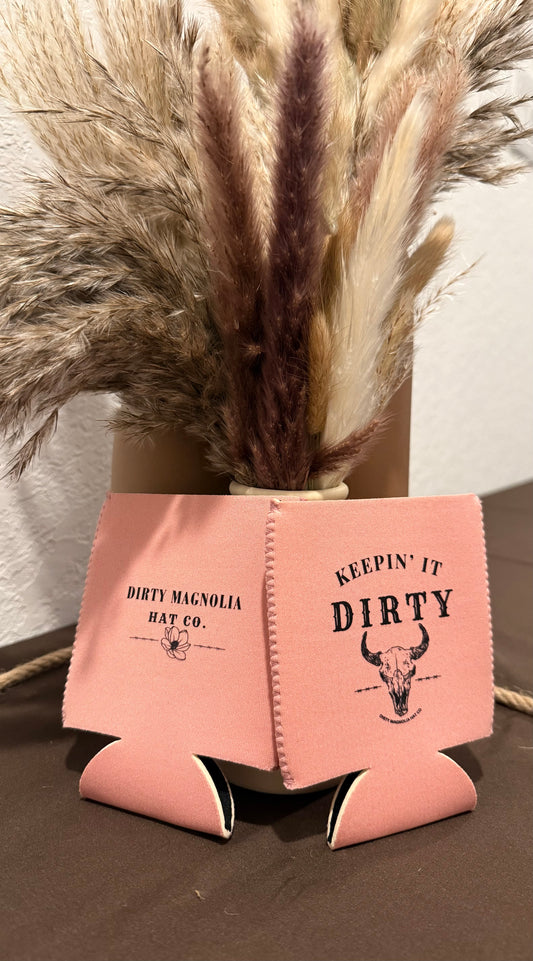 Keepin’ It Dirty Coral Koozie
